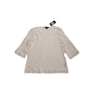 Fever Brand White Lace Top NWT Size Large Cute